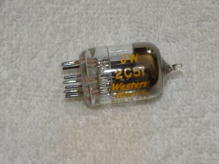 1 - Western Electric Jw 2c51 (396a) Tube Black Pl - D Very Strong & Bal Mil Spec