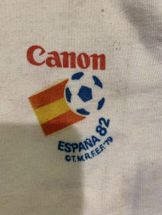 1982 Spain World Cup T - Shirt Canon Cameras