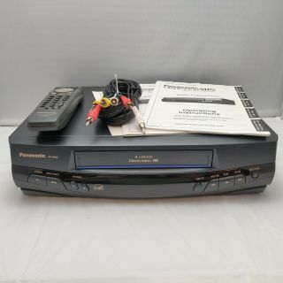 Panasonic Omnivision 4 Head Video Cassette Recorder Vhs Vcr Player Pv - 8400