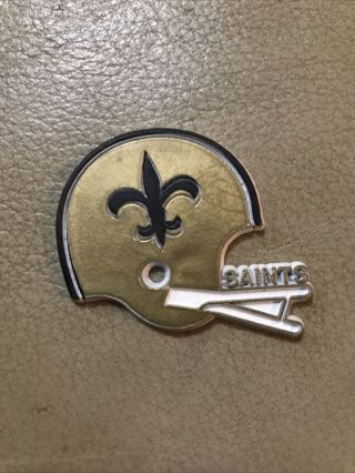 Vintage 1975 Ihop Nfl Prop Inc Orleans Saints Rubber Football Helmet Magnet
