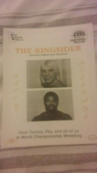 Vintage Nwa Ringsider Wrestling Program 1983 Georgia Road Warrior Flair Rich Wwf
