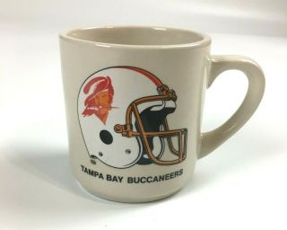 Vintage Rare 1980’s Nfl Tampa Bay Buccaneers Coffee Mug Bucco Bruce Old Logo
