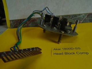 Akai 1800d - Ss Reel To Reel Head Block Comp.