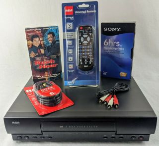 Rca Vr513 4 - Head Vcr Cassette Recorder Vhs Player Serviced 8/18/20