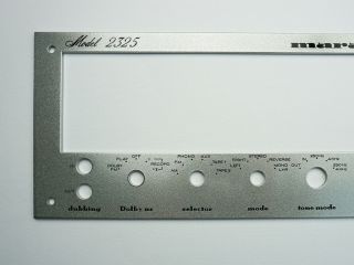 Marantz 2325 Receiver Front Panel Faceplate (Face Plate) SM 2