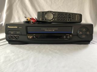 Panasonic Pv - 9451 Vhs Vcr With Remote And Av Cables Guaranteed