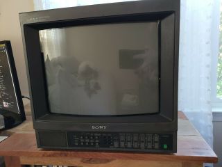 Sony Trinitron Crt Tv Pvm - 1344q 13  Retro Gaming Monitor