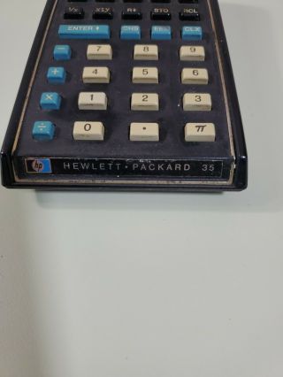 VTG HP Hewlett Packard 35 Scientific Calculator Computer No Battery 3