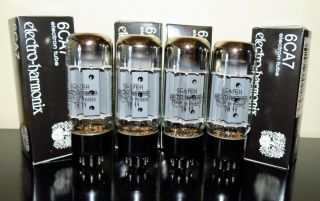 Platinum Matched Quad (4) Electro - Harmonix El34/6ca7 Fat Big Bottle Tubes