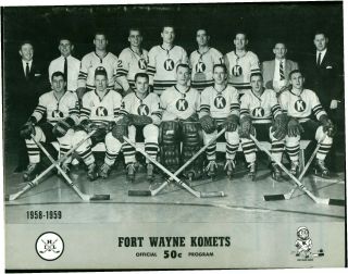 1968 Fort Wayne Komets Vs Port Huron Flags Ihl Hockey Program 1958 Team Cover