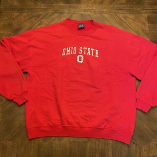 Vintage Osu Ohio State University Buckeyes Crewneck Sweatshirt Adult Size Xl Red