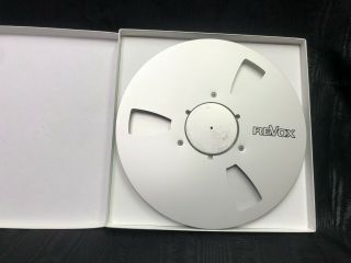 Silver Revox Nab 10.  5 " Inch Metal Reel For 1/4 " Tape