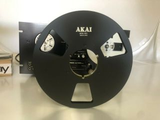 Black Akai Nab 10.  5 " Inch Metal Reel For 1/4 " Tape