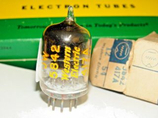 Nos 1955 Vintage Western Electric 5842 417A Vacuum Tube Bogey, 2