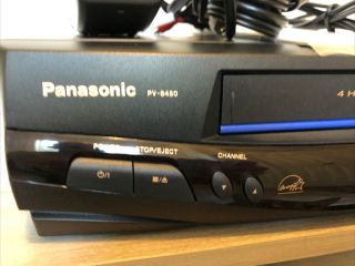 Panasonic Omnivision Vhs Video Cassette Recorder/player Model Pv - 8450 W/remote