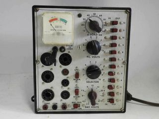 Eico Model 636 Compact Emissions Type Tube Tester And Battery Tester