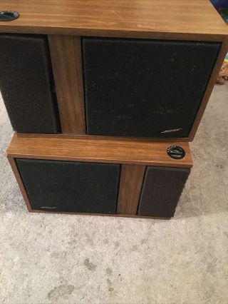 Vintage 1977 Bose 301 Direct Reflecting Speaker (2) W/direct Energy Control