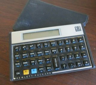 Hewlett Packard Hp - 15c Vintage Scientific Calculator W/case