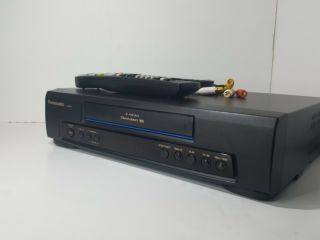 Panasonic Omnivision Pv - 840f Vcr Vhs Player Recorder 4 Head W/remote