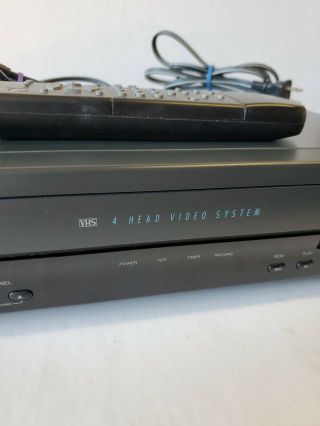 RCA VR503A 4 - Head VHS VCR Video Cassette Recorder Player w/ Remote Control 3