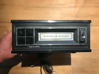 Vintage Realistic Stereo 8 Track Player Model Tr - 167a Woodgrain