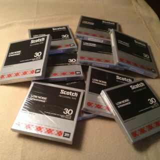(10) Scotch (3m) - Magnetic Reel Tapes 211 - 1/4 " - 30 Minutes
