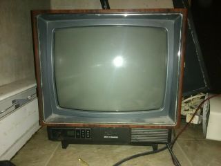 Vintage 1987 Zenith System 3 - Space Command - Sd2023w - 19 " Tv & Remote -