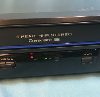 Panasonic Omnivision PV - V4611 4 Head Hi - Fi Stereo VCR Video Cassette Recorder 2