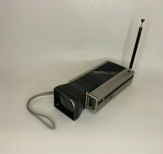1984 Panasonic Travelvision Tr - 1030p Portable Analog B&w Tv - Tested/works