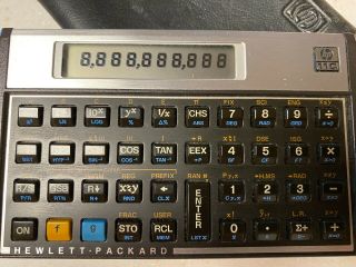Vintage Hewlett Packard Hp 11c Calculator Scientific With Case Usa