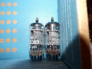 2 Perfect Matched Ei Smooth Plate 12ax7 Tubes U23