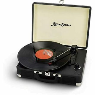 Byron Statics Turntable Vintage Record Player Portable Vinyl Nostalgic Built In