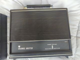 Vintage Portable Stereo 8 - Track Tape Player Channel Master Stereo Player 3