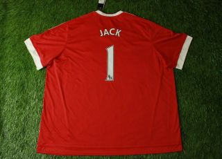 Manchester United 1 Jack 2015 - 2016 Football Shirt Jersey Home Adidas