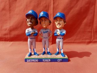 Los Angeles Dodgers Bobbleheads Cey Yeager Guerrero