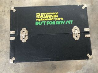 Vintage Sylvania Tv/radio Service Repair Case/tool Box For Vacuum Tubes Empty