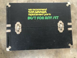 Vintage Sylvania TV/Radio Service Repair Case/Tool Box for Vacuum Tubes Empty 2