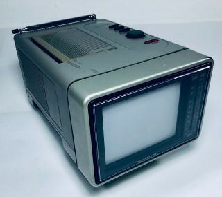 Vtg.  Realistic Tandy Portavision Portable Uhf/vhf Color Tv And Monitor 16 - 108