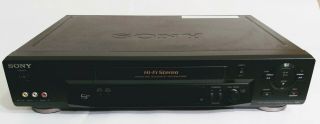 Sony Hi - Fi Vhs Vcr With Remote Slv - N71 See Demo In Desc