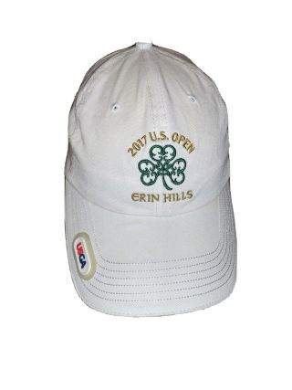 2017 Us Open Erin Hills Usga Golf Hat White Baseball Cap With Ball Marker
