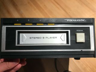 Vintage Realistic Stereo 8 Track Player Model 14 - 935 Tr - 169 Woodgrain