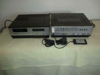 Vintage Quasar Vhs Tape Recorder Va5410te And Tuner Va530te Set W/ Remote,