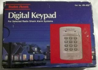 Nib Nos Radio Shack Digital Keypad 49 - 452 For Alarm Systems 49 - 451 & 49 - 485