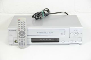 Toshiba W525 4 - Head Hifi Stereo Vcr Vhs Player Recorder With Remote