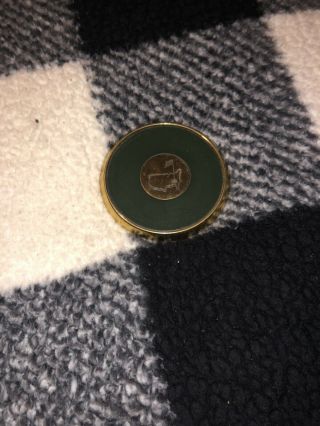The Masters Augusta National Leather Cup Holder / Table Coaster Bronze/gold Golf