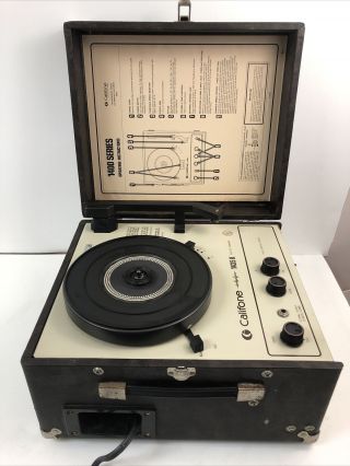 Califone Turntable 1400 Series Portable Phonograph 1435k.