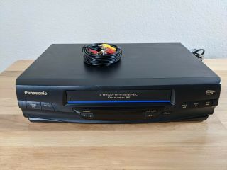 Panasonic Omnivision Vcr Plus Vhs Player Recorder Pv - V4520 (no Remote)