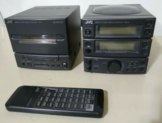 Jvc Micro Component Am/fm Stereo System Tape Deck Cd Player Ux - 1 Remote