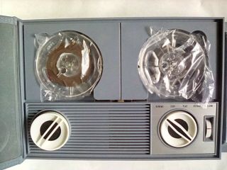 Vintage Viscount Portable Tape Recorder Reel To Reel W/box