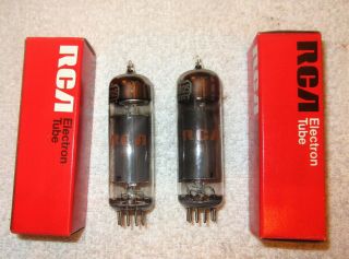 Two Vintage Nos Rca 6bq5/el84 Vacuum Tubes.